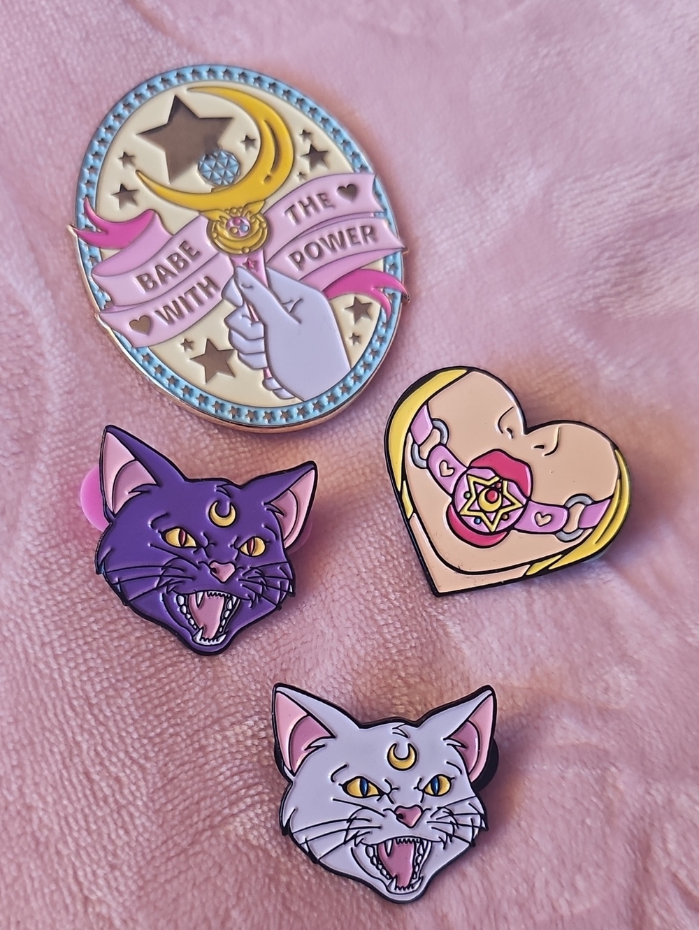 Pastel Magical Girl Enamel Pin Set